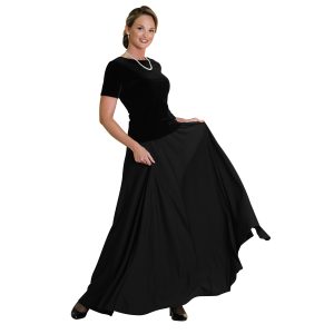 Extra Full, Polyester Knit Concert Skirt 1