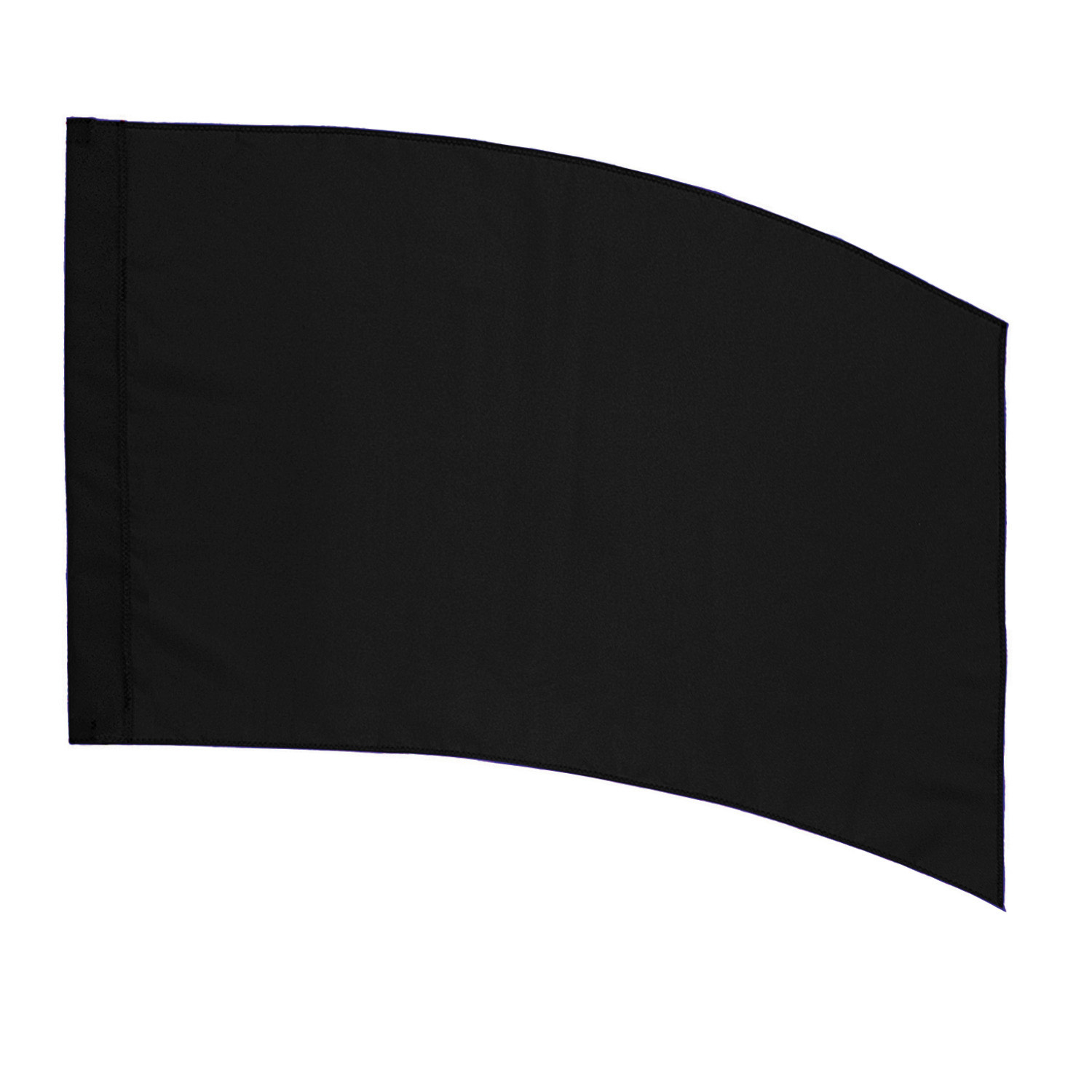 Curved Rectangle (PCS) Practice Flag – Black 1
