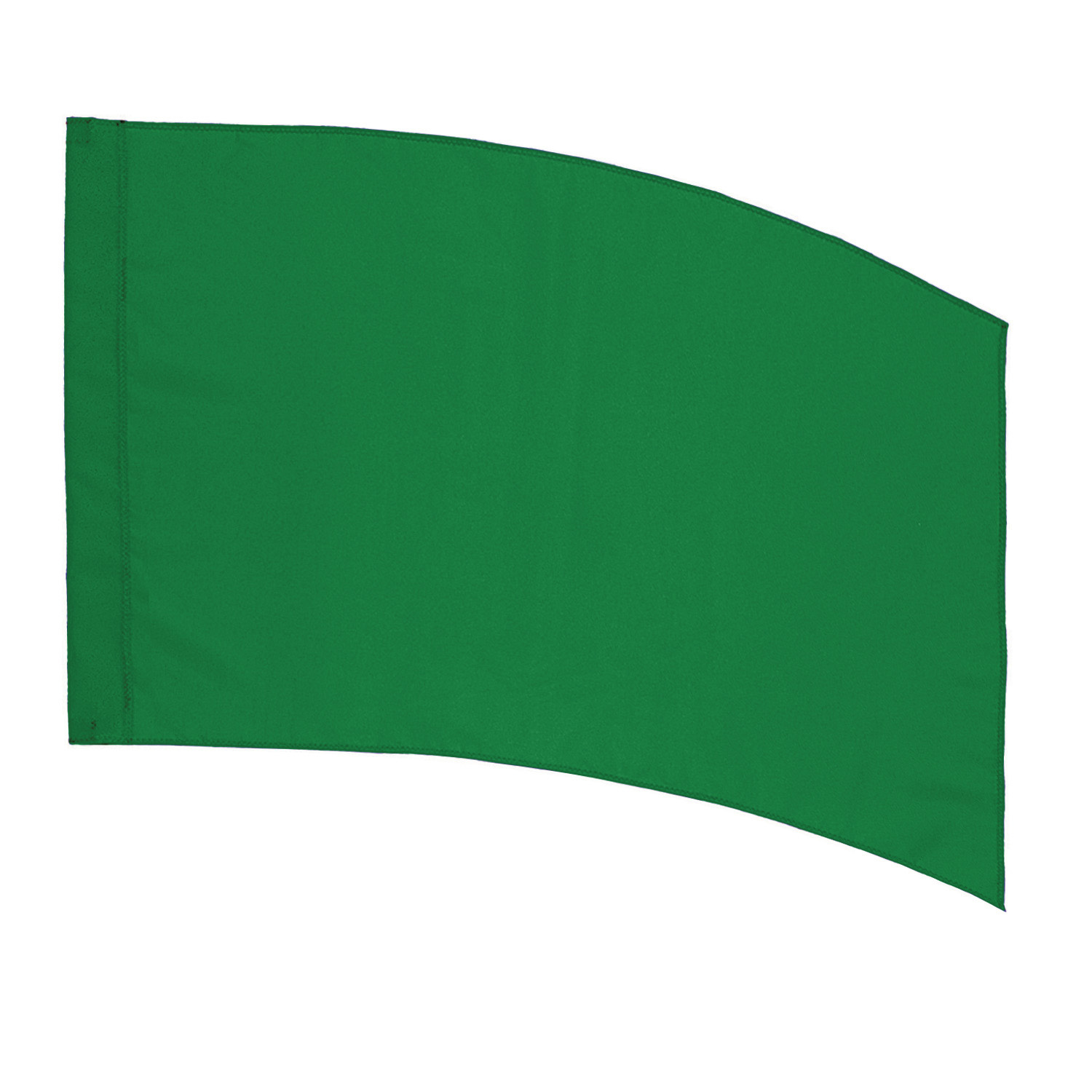 Curved Rectangle (PCS) Practice Flag – Green 1