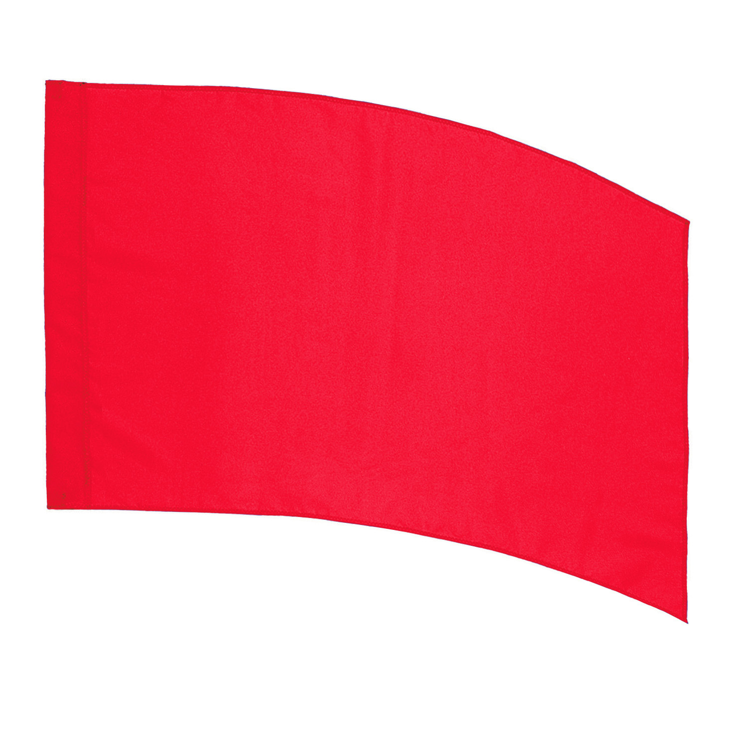 Curved Rectangle (PCS) Practice Flag – Red 1