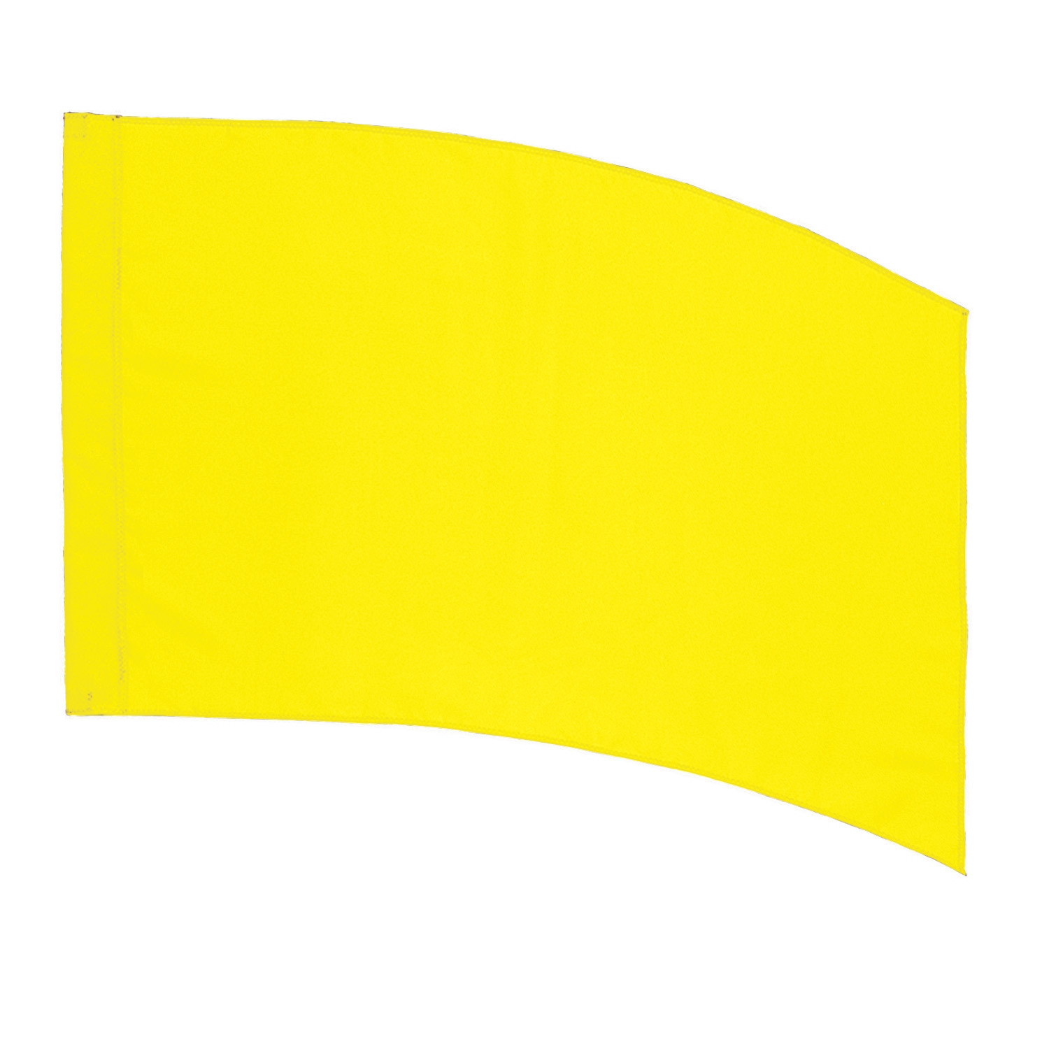 Curved Rectangle (PCS) Practice Flag – Yellow